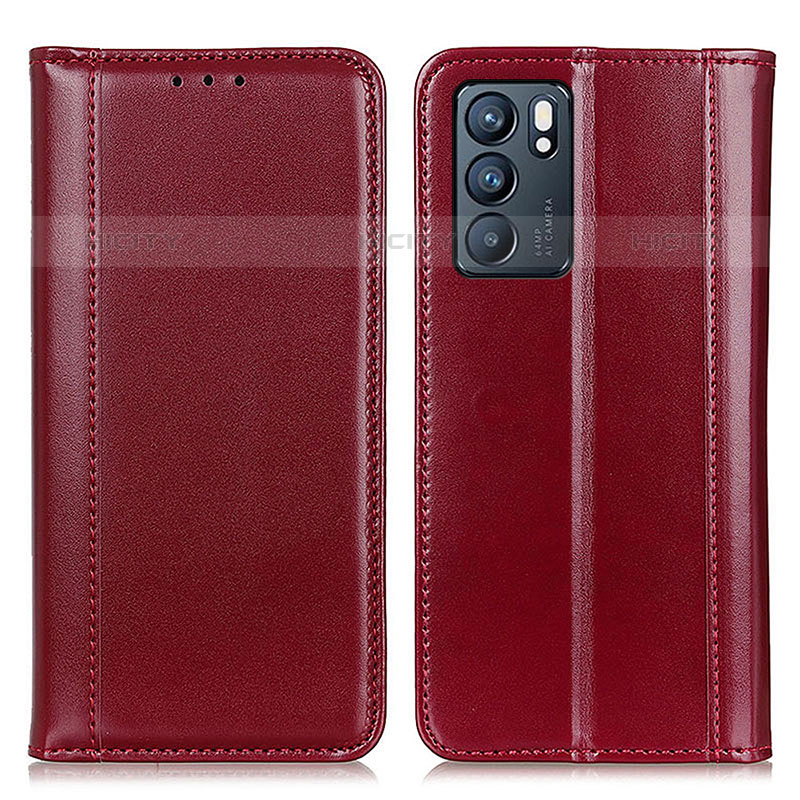 Funda de Cuero Cartera con Soporte Carcasa M05L para Oppo Reno6 5G