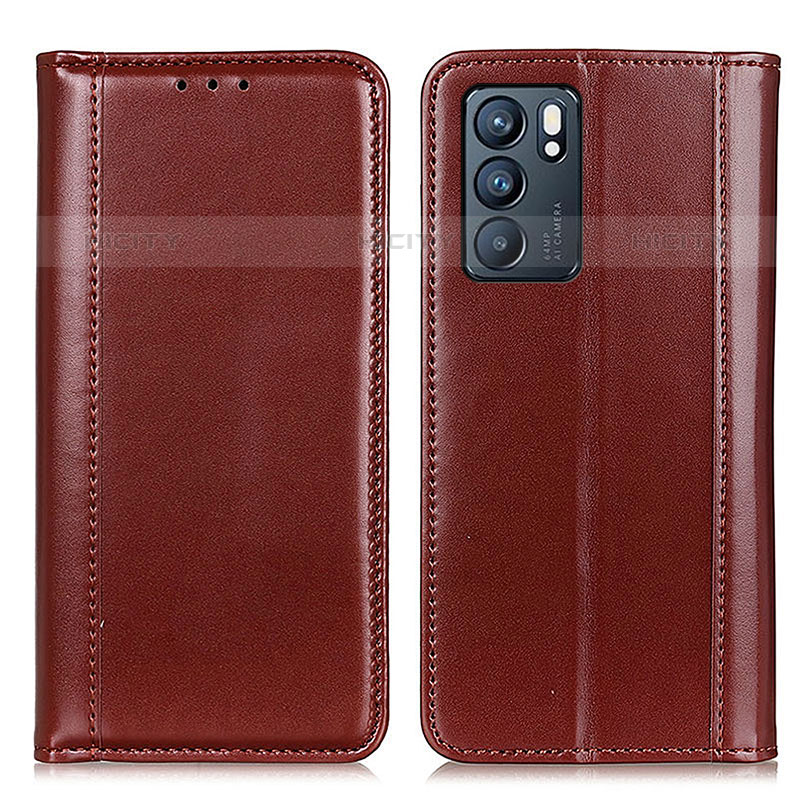 Funda de Cuero Cartera con Soporte Carcasa M05L para Oppo Reno6 5G