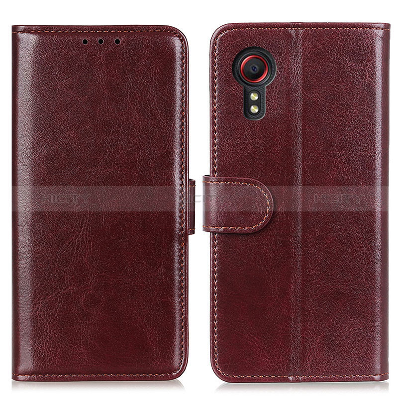 Funda de Cuero Cartera con Soporte Carcasa M07L para Samsung Galaxy XCover 5 SM-G525F Marron