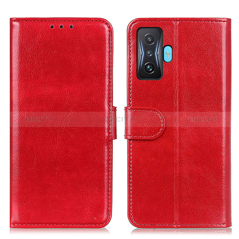 Funda de Cuero Cartera con Soporte Carcasa M07L para Xiaomi Poco F4 GT 5G Rojo