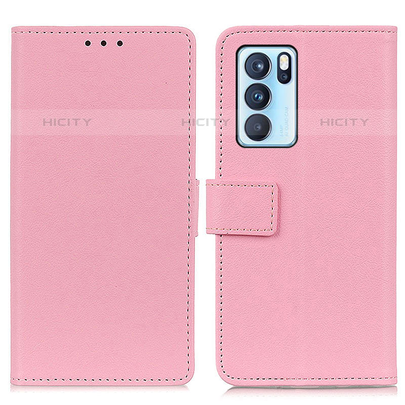 Funda de Cuero Cartera con Soporte Carcasa M08L para Oppo Reno6 Pro 5G India