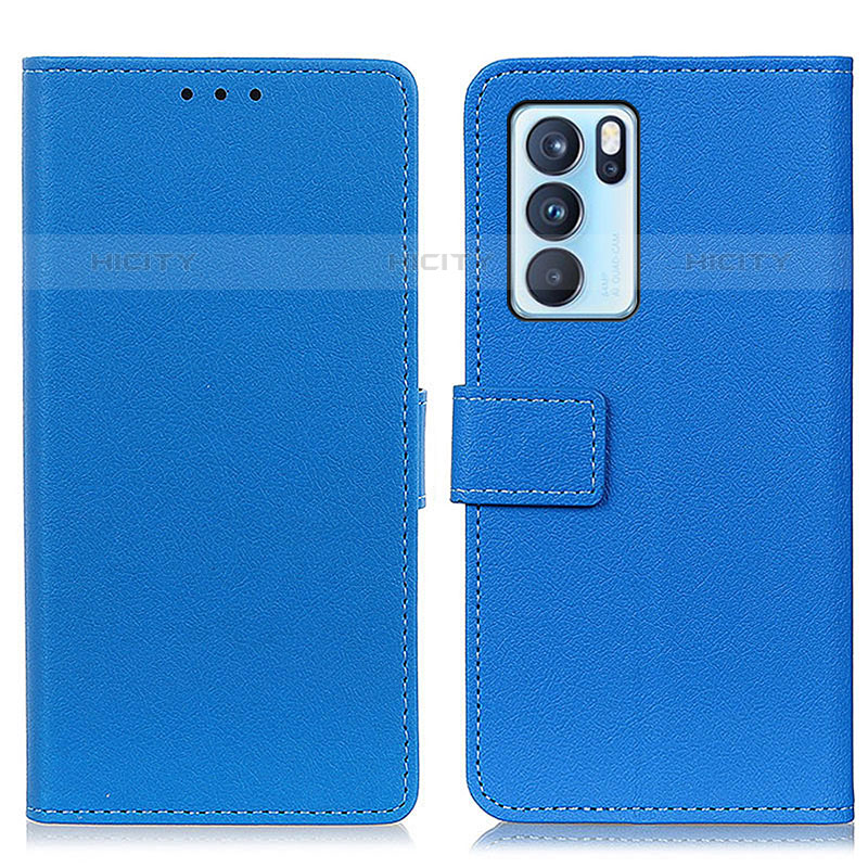 Funda de Cuero Cartera con Soporte Carcasa M08L para Oppo Reno6 Pro 5G India