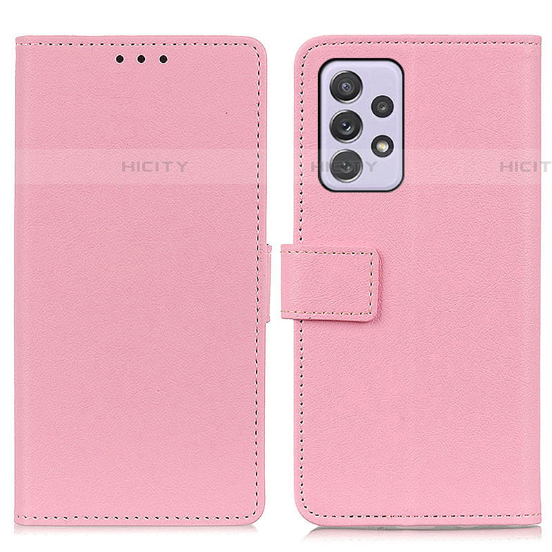 Funda de Cuero Cartera con Soporte Carcasa M08L para Samsung Galaxy A73 5G Rosa