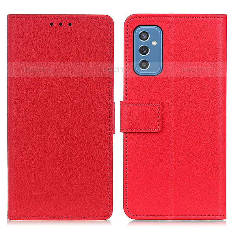 Funda de Cuero Cartera con Soporte Carcasa M08L para Samsung Galaxy M52 5G Rojo