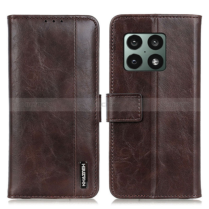 Funda de Cuero Cartera con Soporte Carcasa M11L para OnePlus 10 Pro 5G Marron