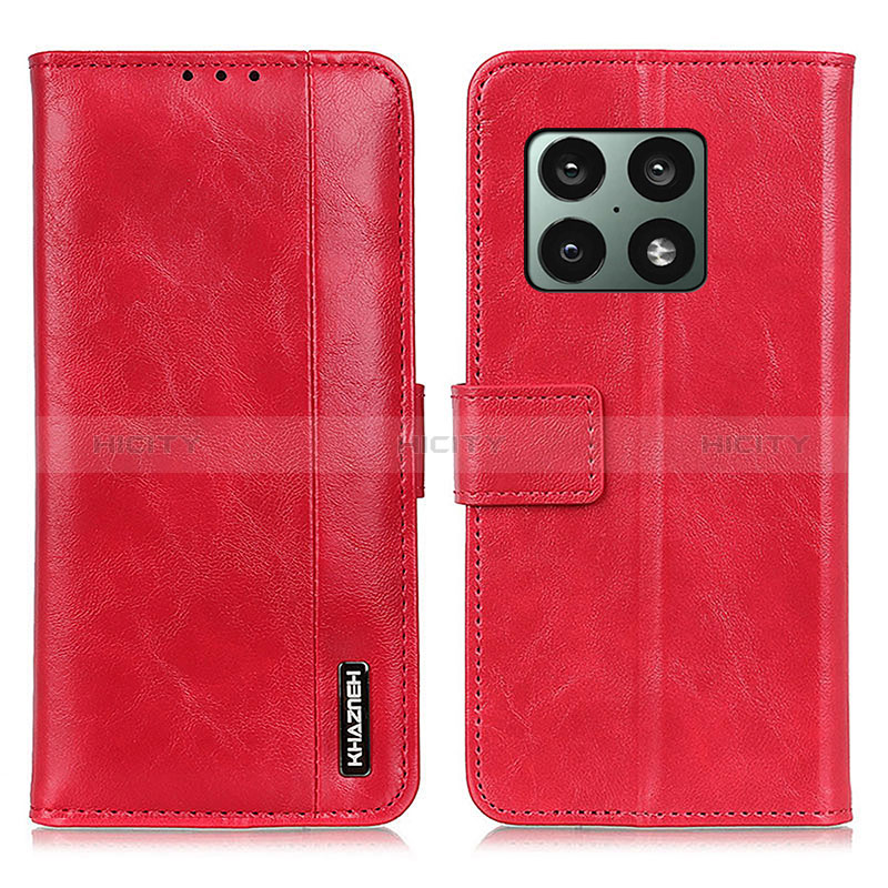 Funda de Cuero Cartera con Soporte Carcasa M11L para OnePlus 10 Pro 5G Rojo
