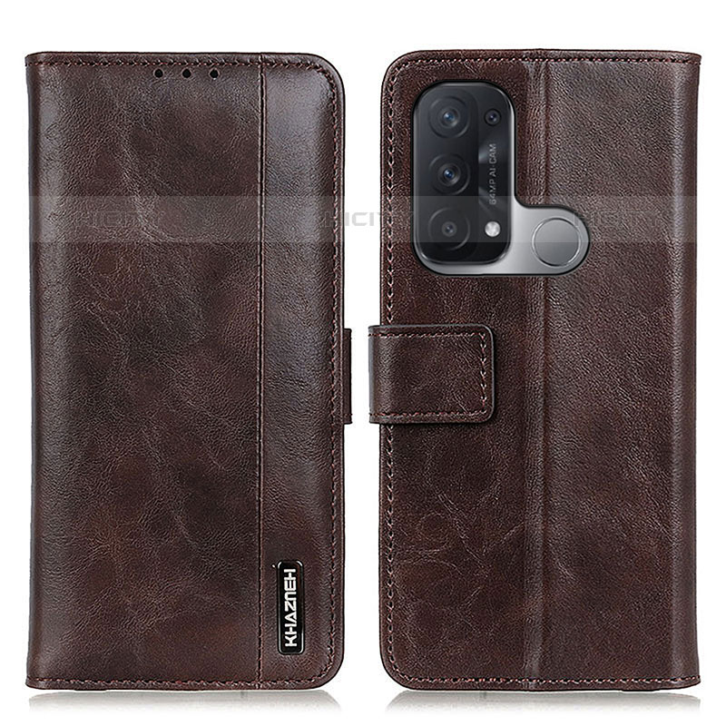 Funda de Cuero Cartera con Soporte Carcasa M11L para Oppo Reno5 A Marron