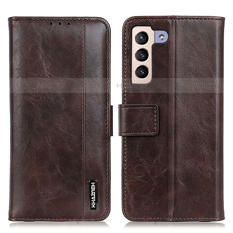 Funda de Cuero Cartera con Soporte Carcasa M11L para Samsung Galaxy S21 Plus 5G Marron