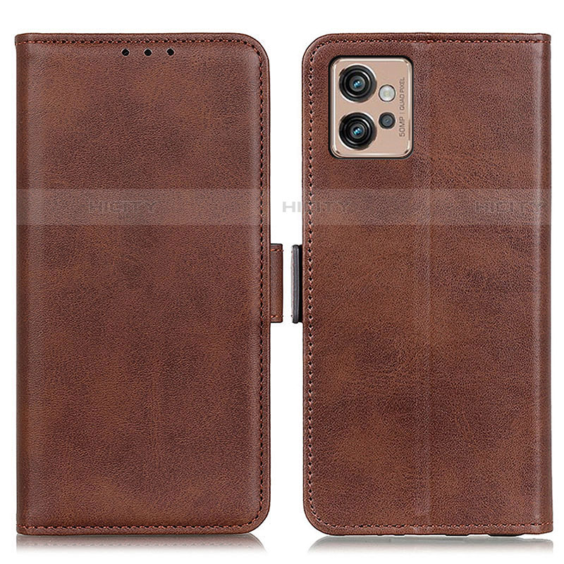 Funda de Cuero Cartera con Soporte Carcasa M15L para Motorola Moto G32 Marron