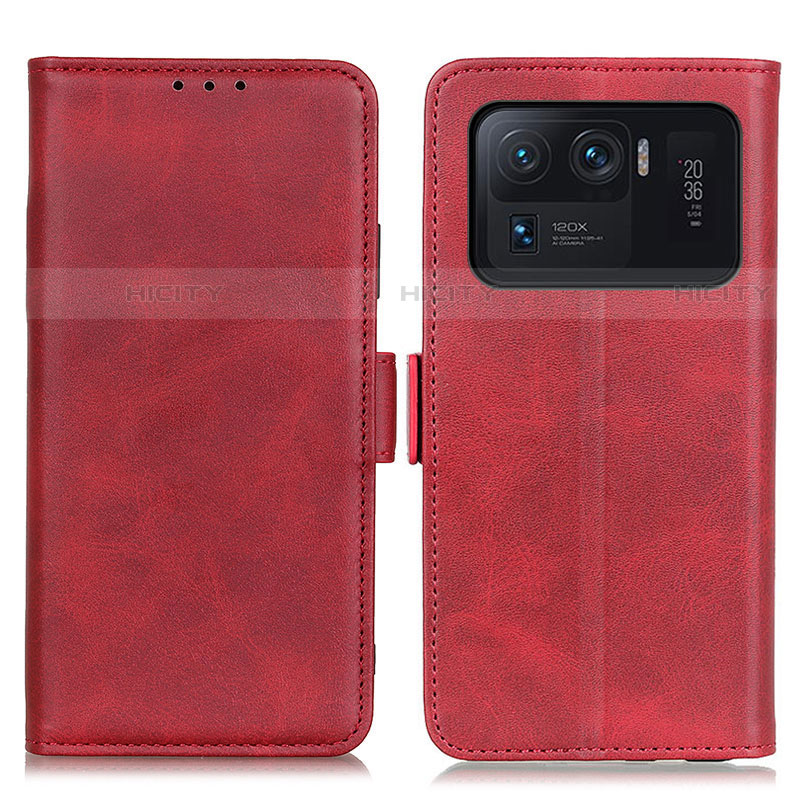 Funda de Cuero Cartera con Soporte Carcasa M15L para Xiaomi Mi 11 Ultra 5G Rojo