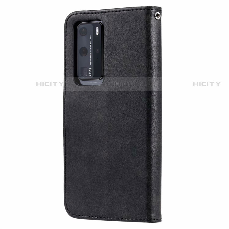 Funda de Cuero Cartera con Soporte Carcasa N01 para Huawei P40 Pro