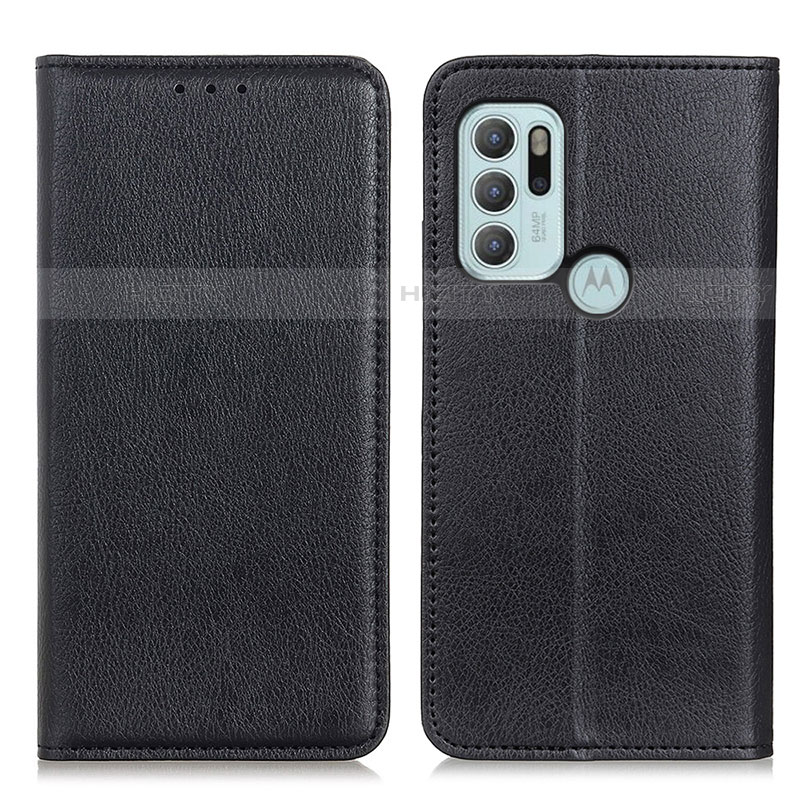 Funda de Cuero Cartera con Soporte Carcasa N01P para Motorola Moto G60s