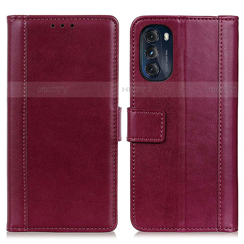 Funda de Cuero Cartera con Soporte Carcasa N02P para Motorola Moto G 5G (2022)