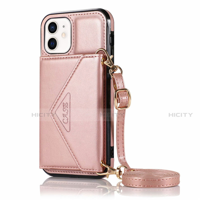 Funda de Cuero Cartera con Soporte Carcasa N03 para Apple iPhone 12