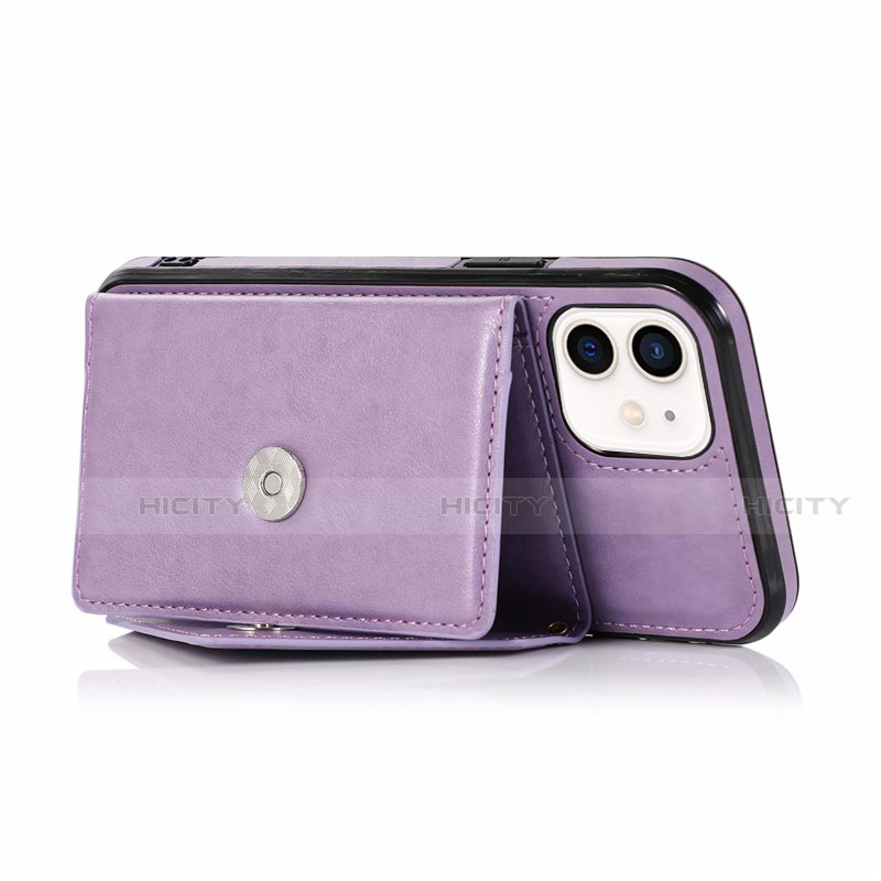 Funda de Cuero Cartera con Soporte Carcasa N03 para Apple iPhone 12 Mini