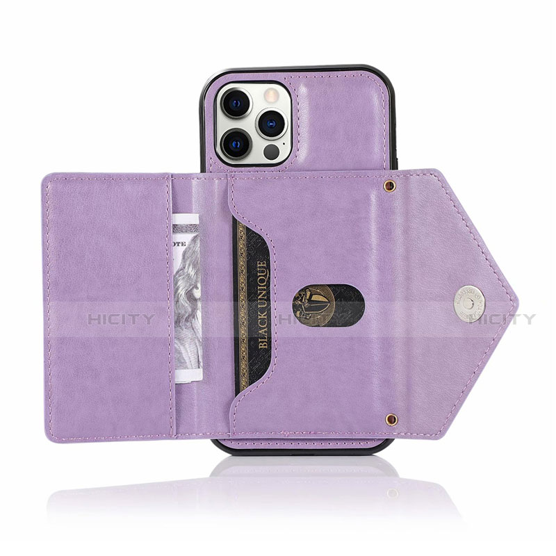 Funda de Cuero Cartera con Soporte Carcasa N03 para Apple iPhone 12 Pro Max