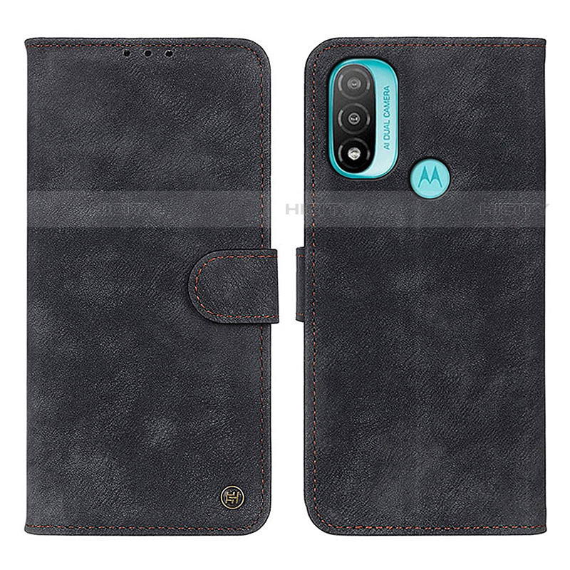 Funda de Cuero Cartera con Soporte Carcasa N03P para Motorola Moto E30