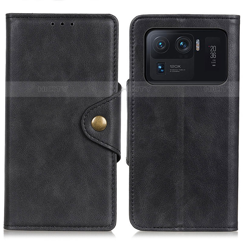 Funda de Cuero Cartera con Soporte Carcasa N03P para Xiaomi Mi 11 Ultra 5G Negro