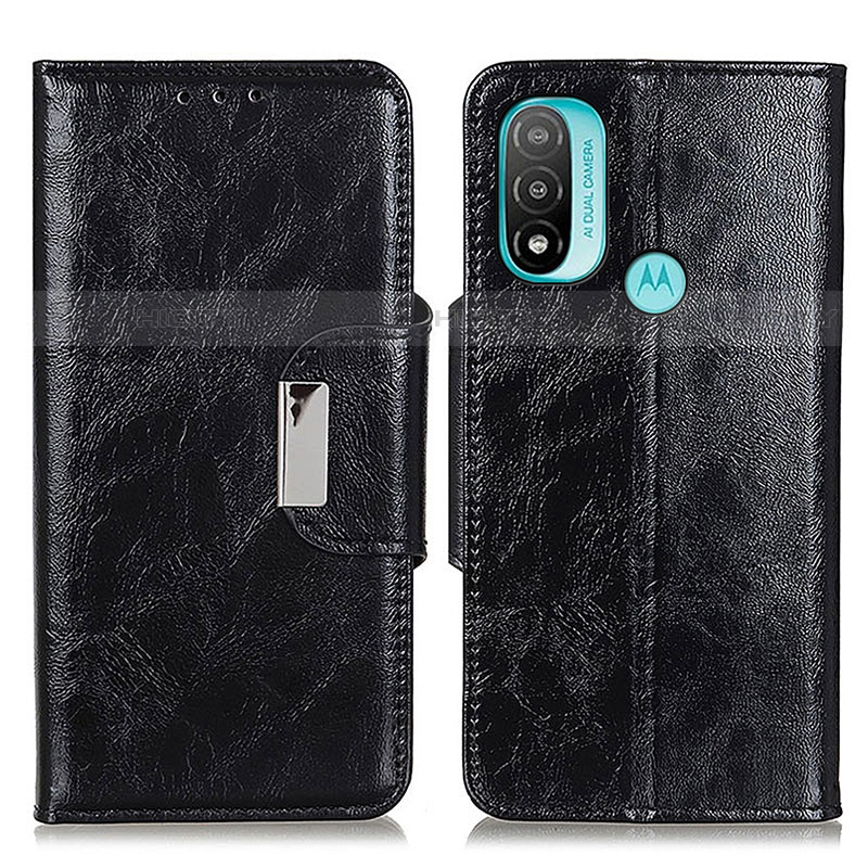 Funda de Cuero Cartera con Soporte Carcasa N04P para Motorola Moto E20