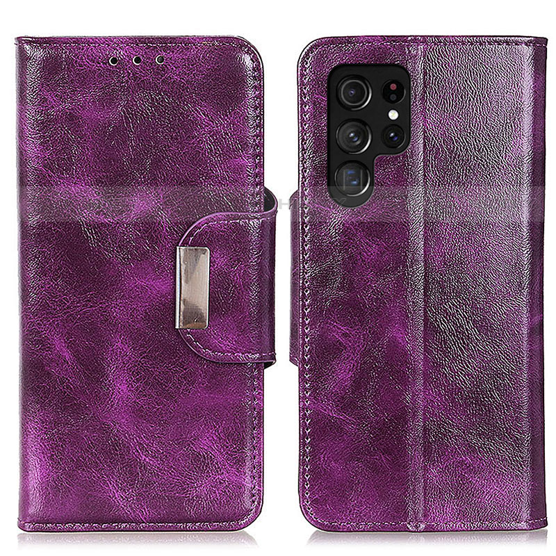 Funda de Cuero Cartera con Soporte Carcasa N04P para Samsung Galaxy S22 Ultra 5G