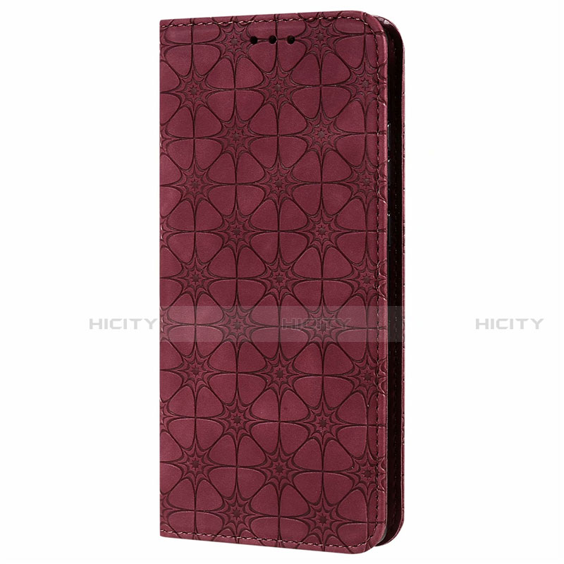 Funda de Cuero Cartera con Soporte Carcasa N06 para Samsung Galaxy Note 20 5G Rojo Rosa