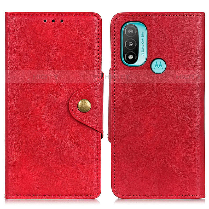 Funda de Cuero Cartera con Soporte Carcasa N06P para Motorola Moto E20