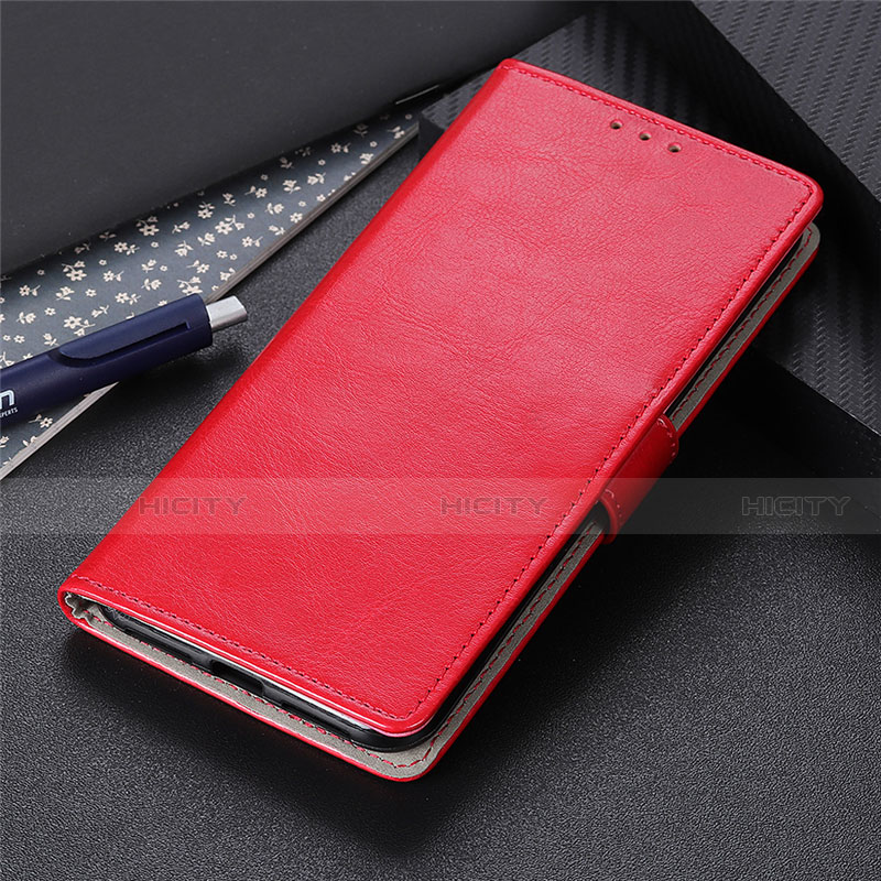 Funda de Cuero Cartera con Soporte Carcasa N07 para Huawei P40 Rojo