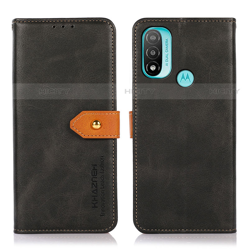 Funda de Cuero Cartera con Soporte Carcasa N07P para Motorola Moto E30