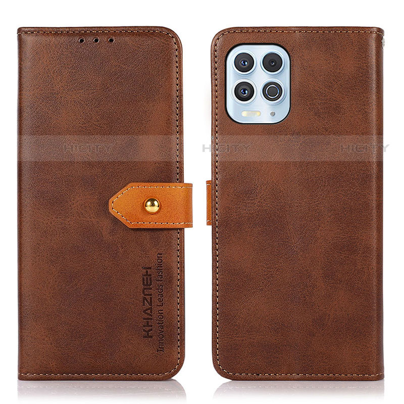 Funda de Cuero Cartera con Soporte Carcasa N07P para Motorola Moto Edge S 5G