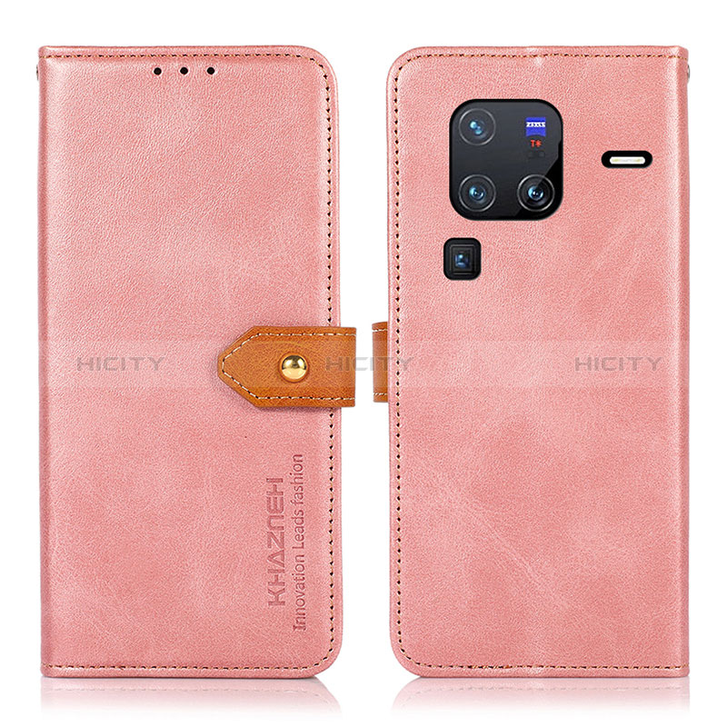 Funda de Cuero Cartera con Soporte Carcasa N07P para Vivo X80 Pro 5G