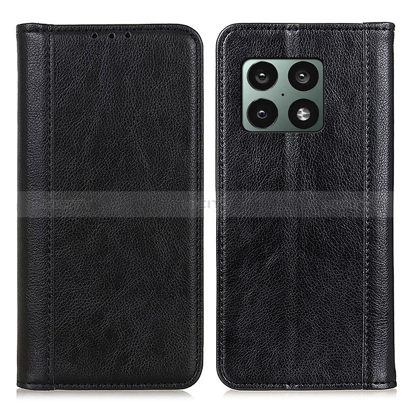Funda de Cuero Cartera con Soporte Carcasa N08P para OnePlus 10 Pro 5G Negro