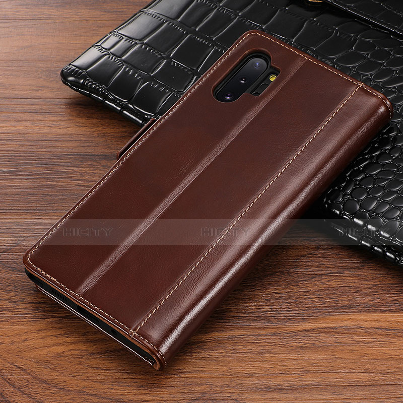 Funda de Cuero Cartera con Soporte Carcasa P01 para Samsung Galaxy Note 10 Plus 5G