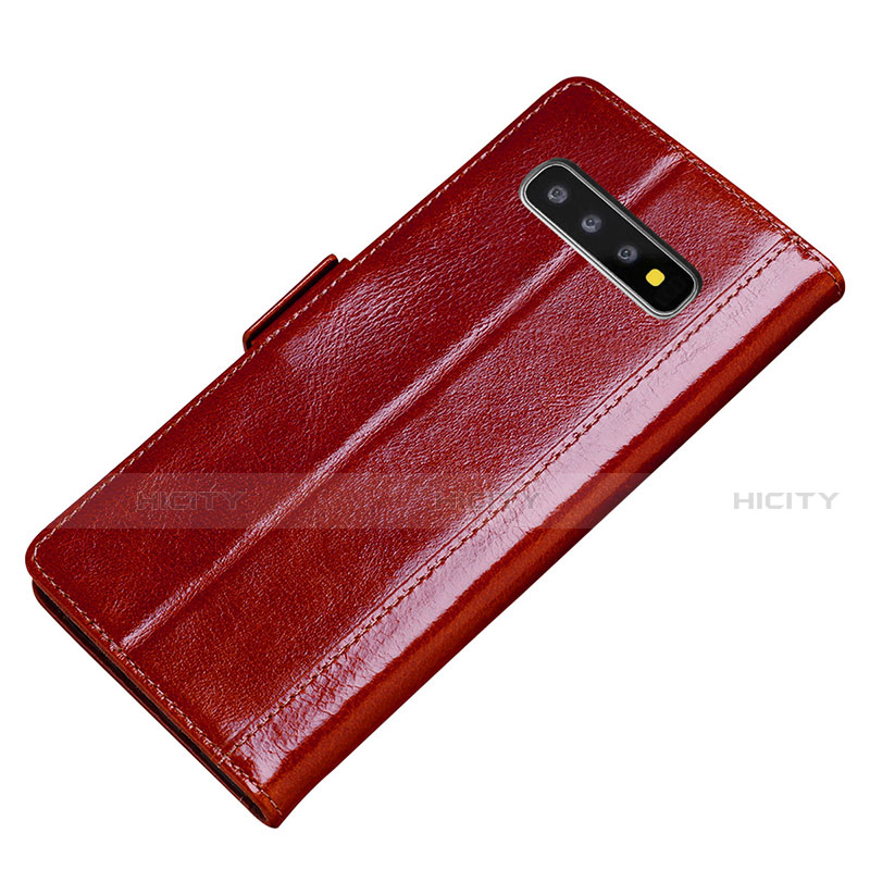 Funda de Cuero Cartera con Soporte Carcasa P01 para Samsung Galaxy S10