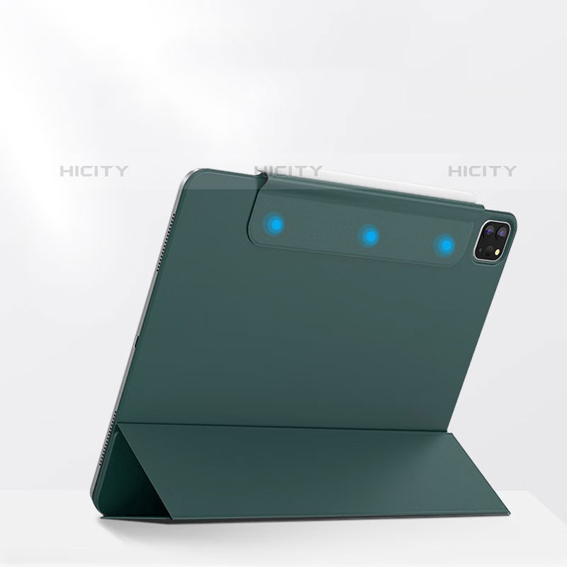 Funda de Cuero Cartera con Soporte Carcasa P03 para Apple iPad Pro 11 (2020) Verde