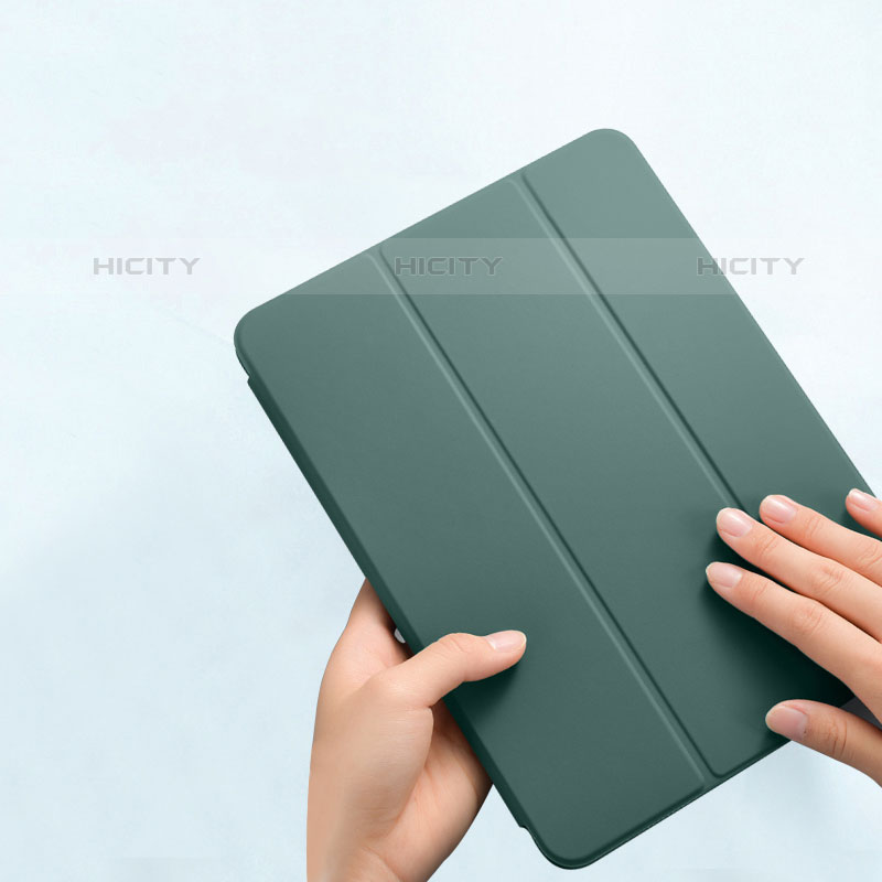 Funda de Cuero Cartera con Soporte Carcasa P03 para Apple iPad Pro 11 (2020) Verde