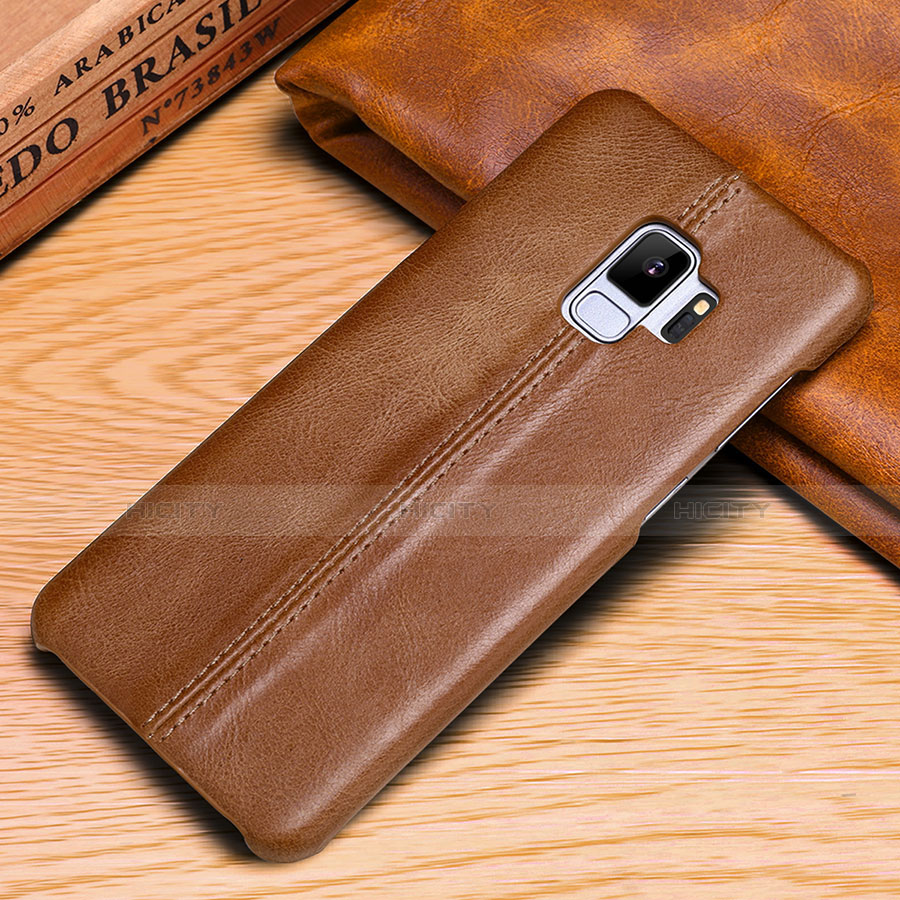 Funda de Cuero Cartera con Soporte Carcasa P03 para Samsung Galaxy S9