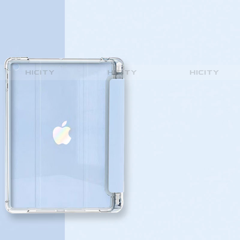 Funda de Cuero Cartera con Soporte Carcasa P04 para Apple iPad 10.2 (2020) Azul Cielo