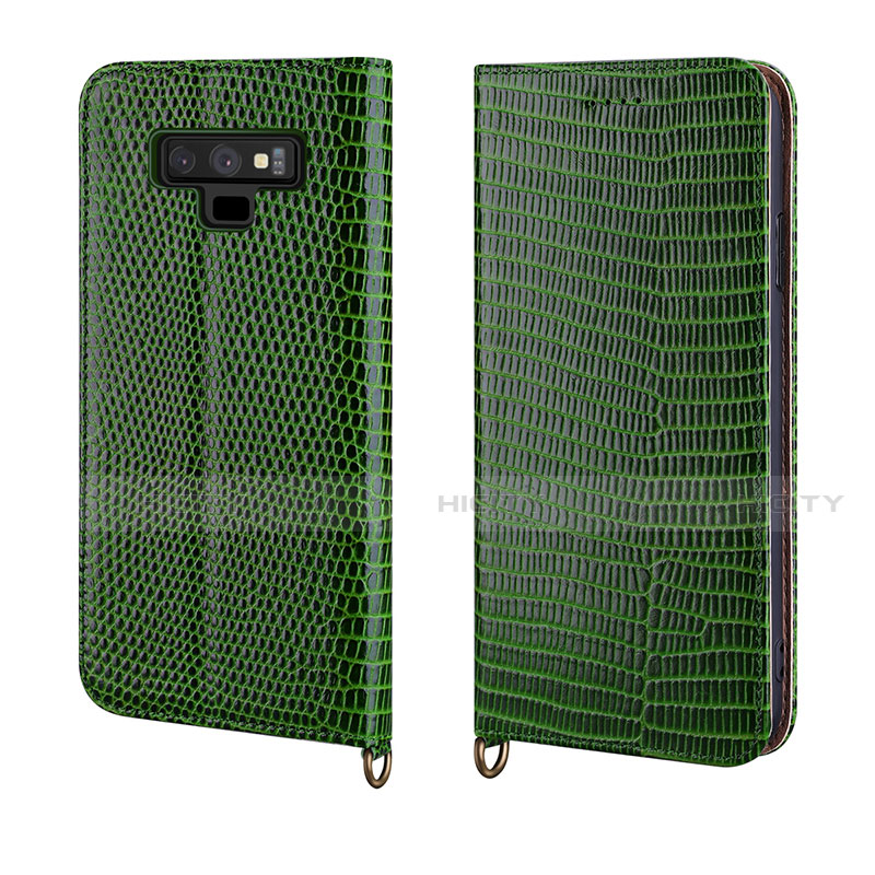 Funda de Cuero Cartera con Soporte Carcasa P04 para Samsung Galaxy Note 9