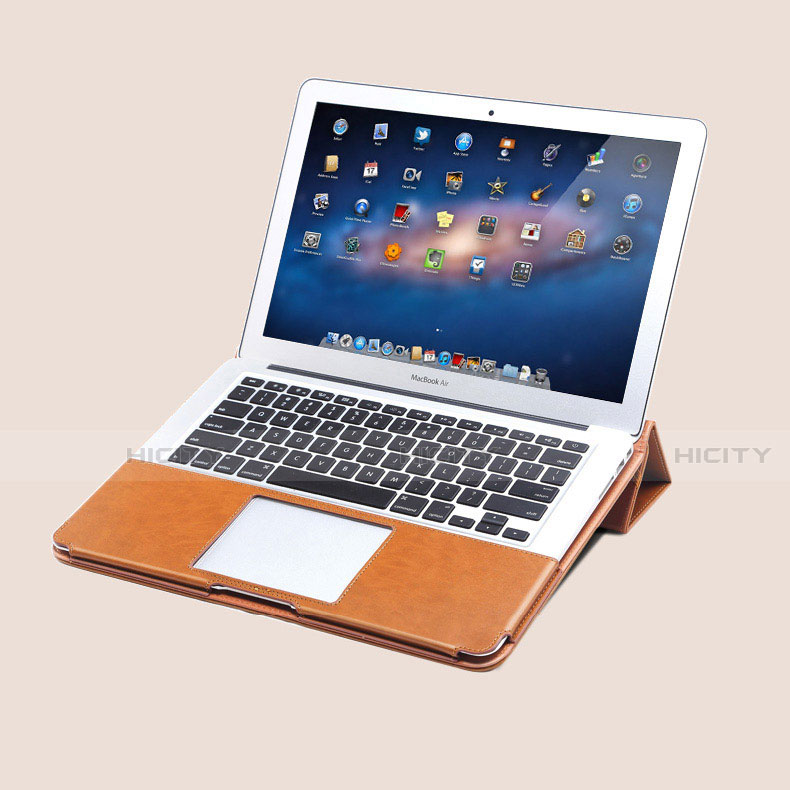 Funda de Cuero Cartera con Soporte Carcasa para Apple MacBook Air 13 pulgadas (2020)