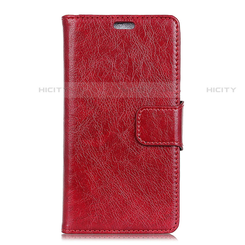 Funda de Cuero Cartera con Soporte Carcasa para Asus Zenfone Max ZB663KL Rojo