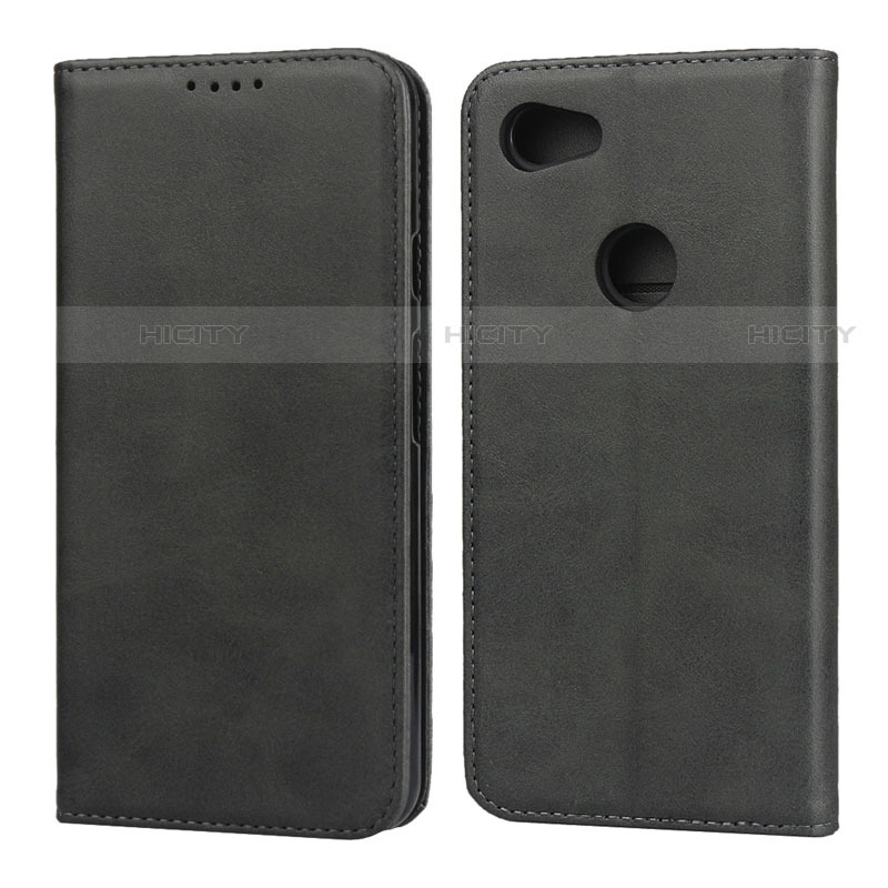 Funda de Cuero Cartera con Soporte Carcasa para Google Pixel 3a Negro