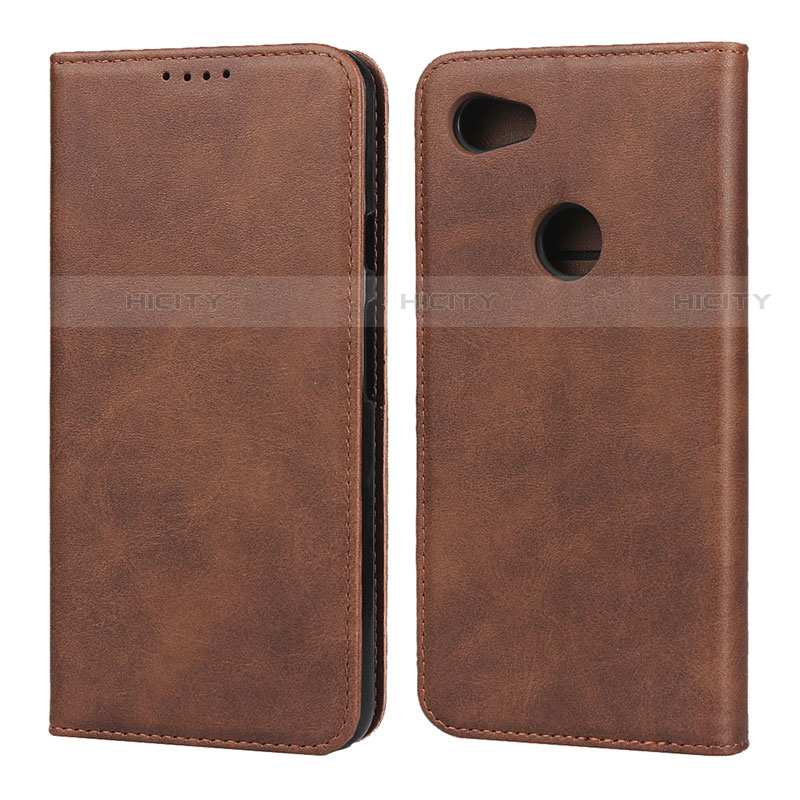 Funda de Cuero Cartera con Soporte Carcasa para Google Pixel 3a XL Marron