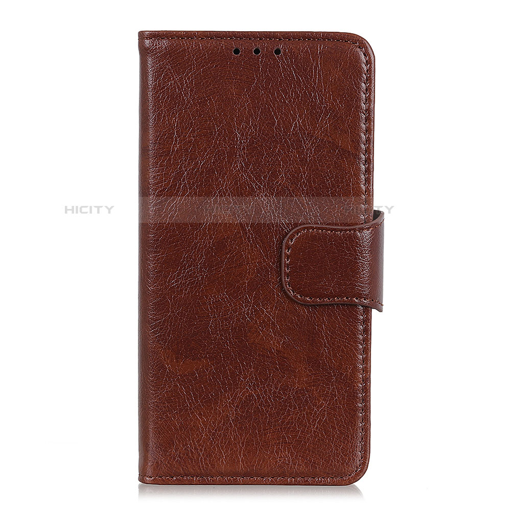 Funda de Cuero Cartera con Soporte Carcasa para Google Pixel 4 Marron