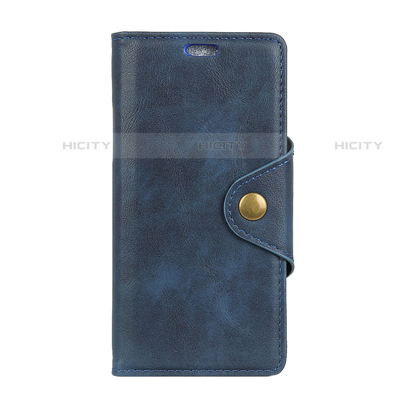 Funda de Cuero Cartera con Soporte Carcasa para HTC Desire 12 Plus Azul