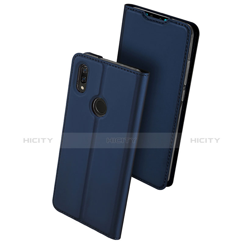 Funda de Cuero Cartera con Soporte Carcasa para Huawei Enjoy 9 Plus Azul