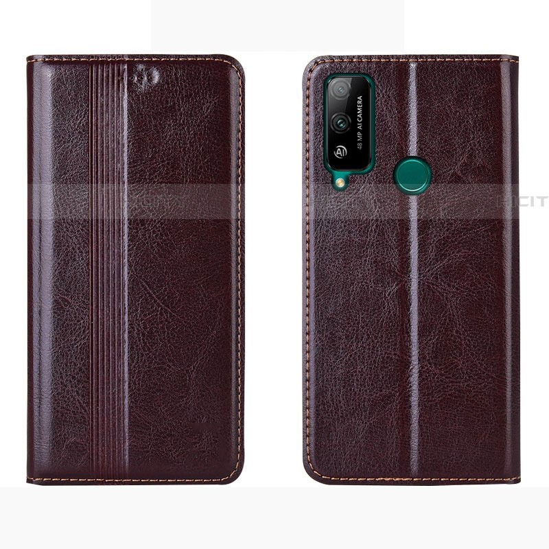 Funda de Cuero Cartera con Soporte Carcasa para Huawei Honor Play4T Marron