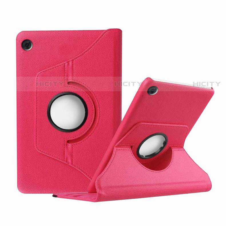 Funda de Cuero Cartera con Soporte Carcasa para Huawei MatePad T 8 Rosa Roja