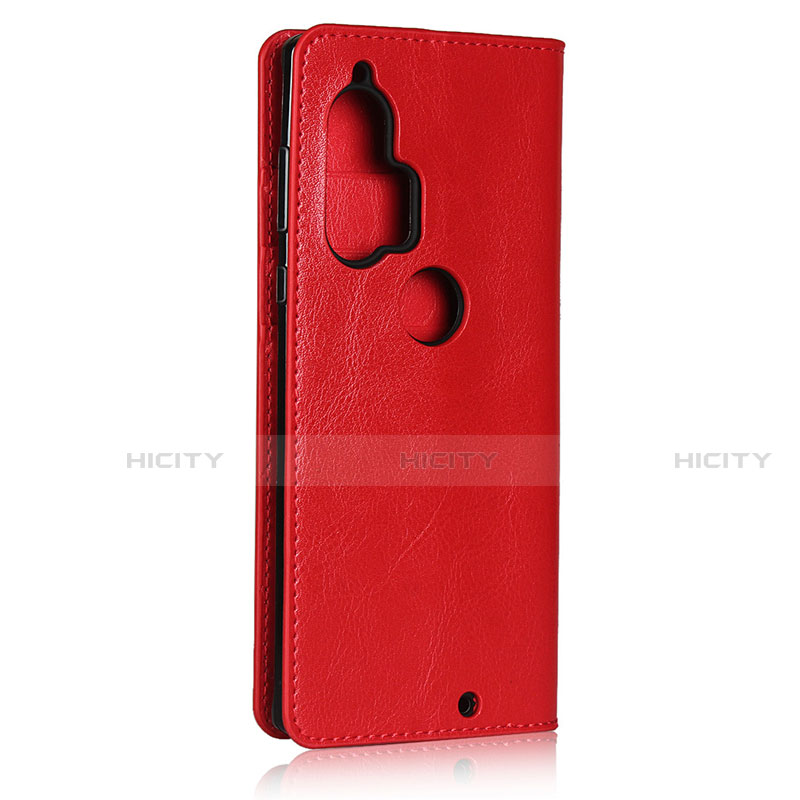 Funda de Cuero Cartera con Soporte Carcasa para Motorola Moto Edge Plus Rojo