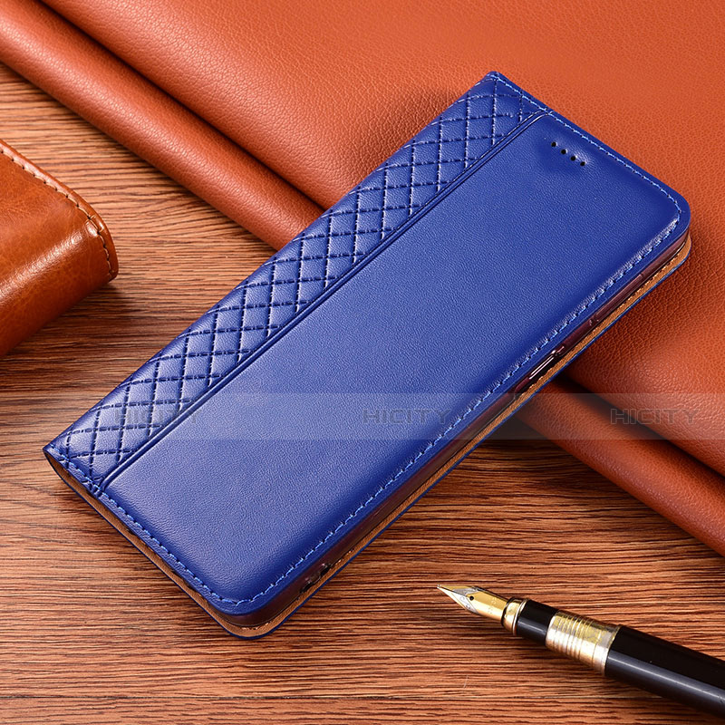 Funda de Cuero Cartera con Soporte Carcasa para Motorola Moto G9 Azul