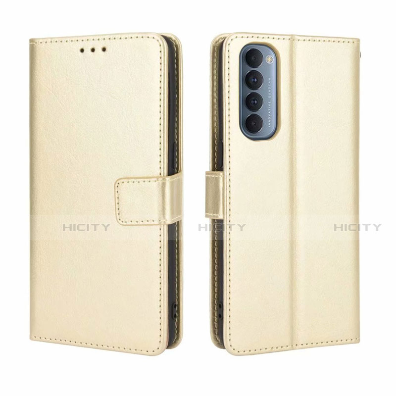 Funda de Cuero Cartera con Soporte Carcasa para Oppo Reno4 Pro 4G